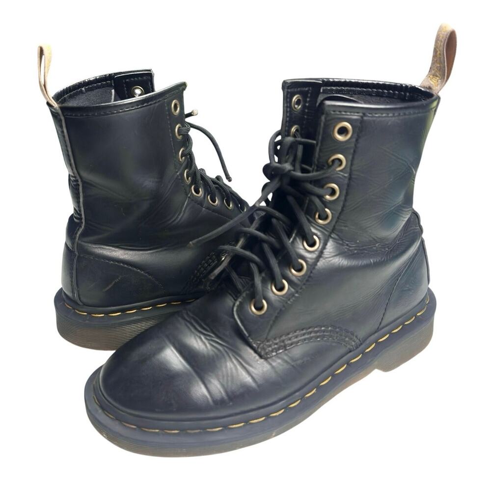 Dr. Martens | Unisex | 1460 Felix Vegan Leather Black Lace Up Boots | M 5 W 6
